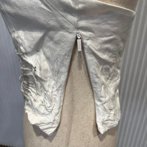 ARITZIA Women's Wilfred Whisper Linen Halter Top Size S In White - Picture 8 of 15